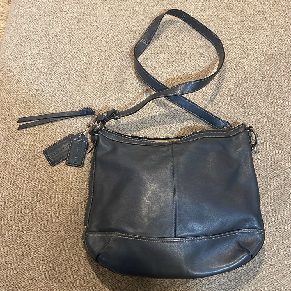 Navy blue Coach purse - Picture 2 of 5